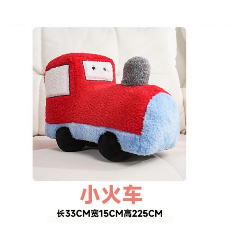Stuffed Varipus Transportation Cars Plush Toys Polices Car Ambulance Taxi Tank Fire Engine Airplane Train Birthday Gift for Boy