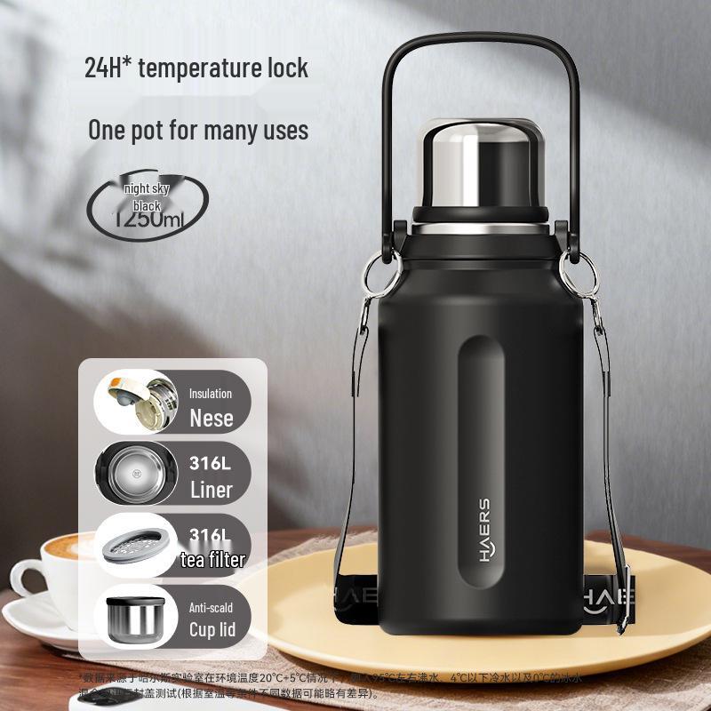 

Hals Large Capacity Stainless Steel Insulated Sports Bottle with Handle 1250ml