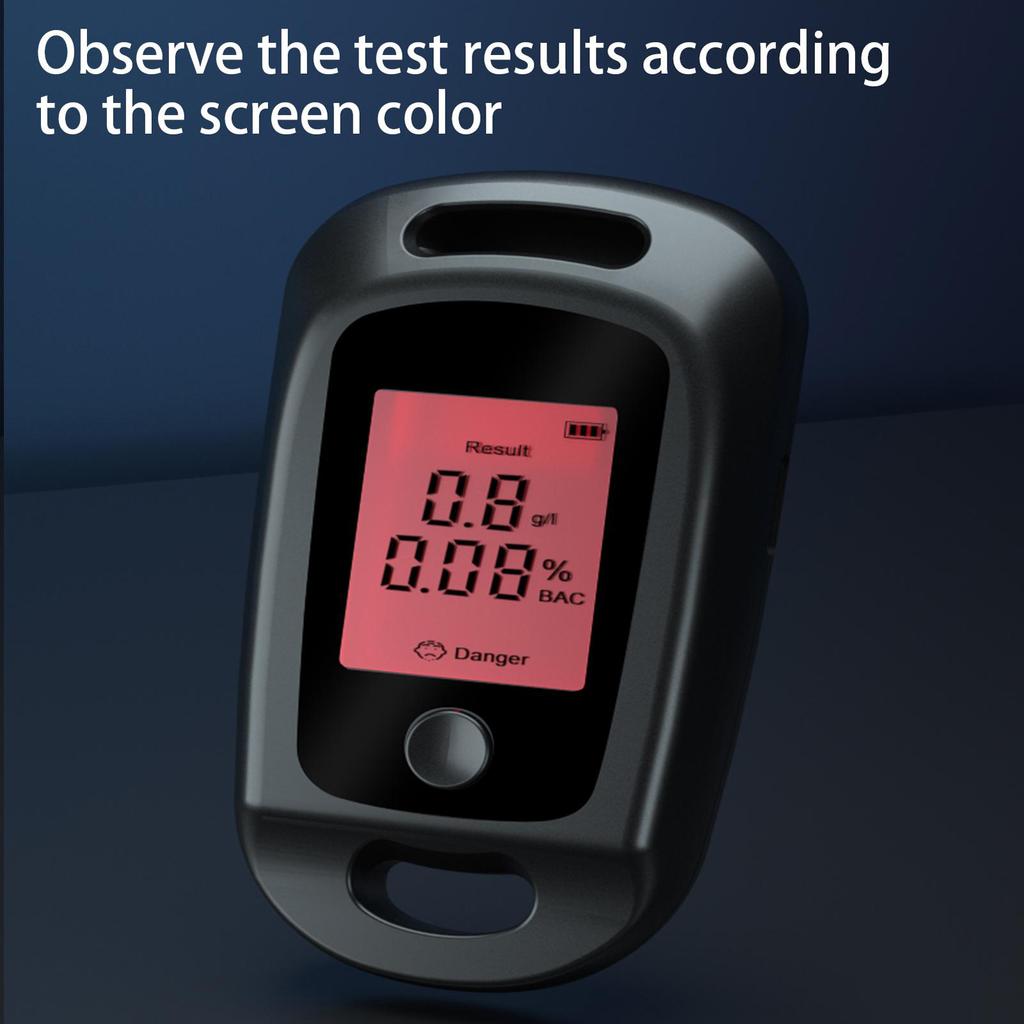 Portable Blowing Type Tester Handheld High Precision Breathalyzer Usb Rechargeable Digital Breath Tester