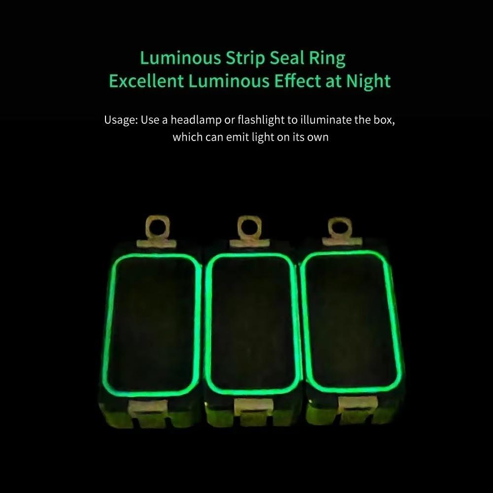 3pcs Plastic Bait Storage Box Luminous Fishing Accessory Box Fishing Tackle Box Fishing Tackle