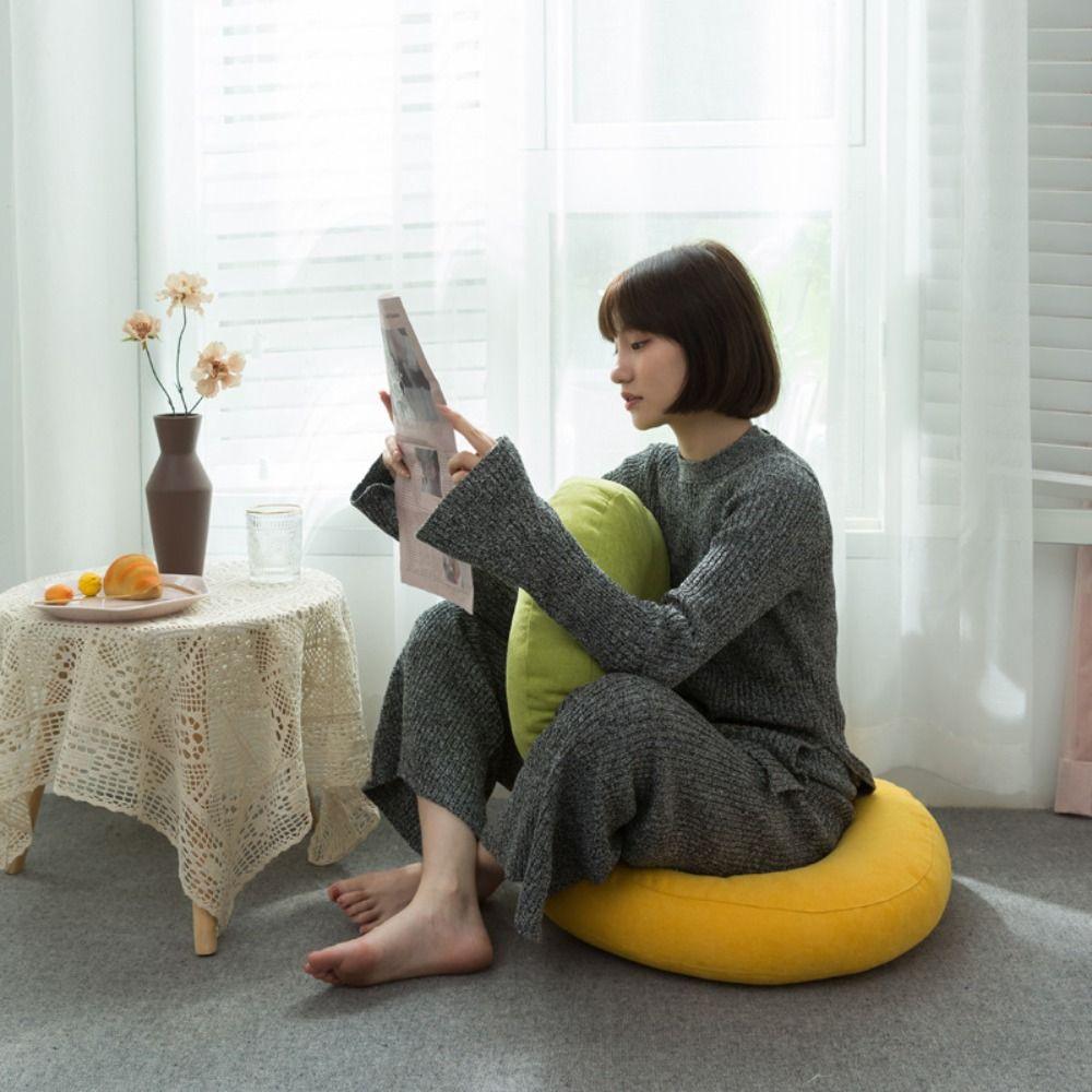 

Detachable Floor Mat Solid Color Back Cushions Seat Pillow Suitable for Meditation Yoga