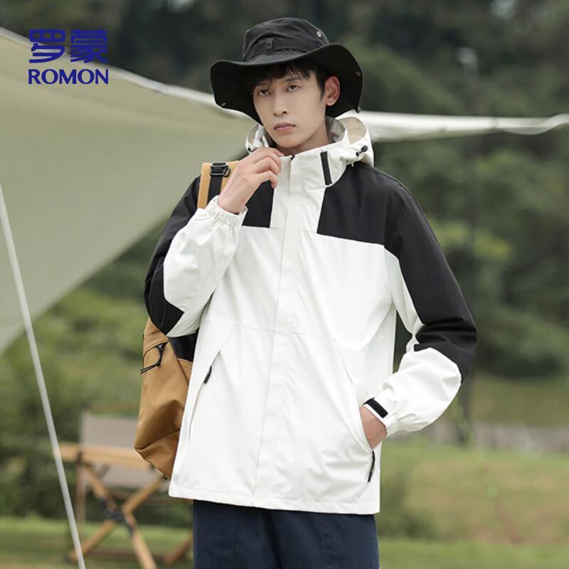 ROMON S Unisex Hooded Outdoor Windbreaker Jacket FY01