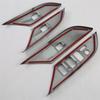 For Toyota Hilux 2024 ABS Carbon Fiber Car Windows Lift Switch Panel Cover Trim Decoration Accessories