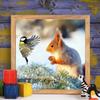 5D Diamond Painting Rabbit Diamond Embroidery Bird Cross Stitch Animal Mosaic Winter Home Decoration