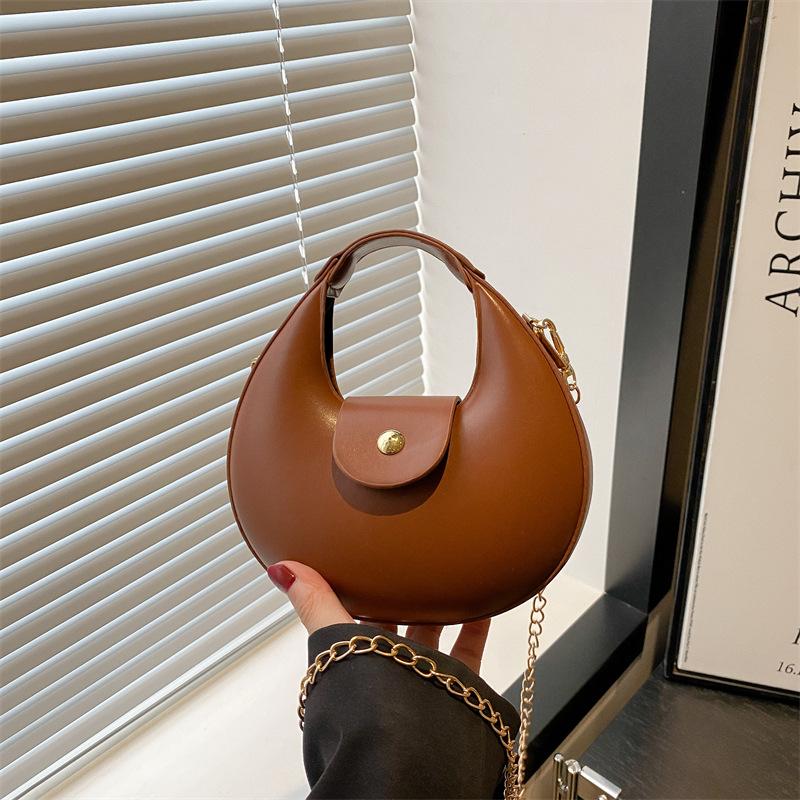 

Весенне-летняя новая модная женская сумка через плечо однотонного цвета, сумка-мессенджер, продвинутая текстура, изысканная мини-текстура коричневый