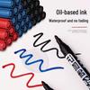 Black Broad Tip Quick-Drying Marker Pen for Express Logistics