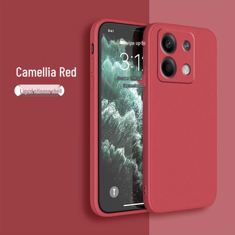 Compatible Phone Case for Redmi Note 14, Note 15, and Note 15 Pro - Full Coverage Liquid Silicone, Straight Edge Design