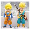 4 Pcs/Set 18-20cm Middle Size Dragon Ball Figure Super Saiyan Son Goku Torankusu Trunks Goten Figurine Model Dolls