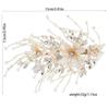 Light Luxury Wedding Hairpins Side Clips Fairy Flower Headpieces Shiny Crystal Beads Hairclips Bride Party Hair Styling Jewelry