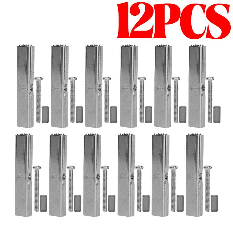 12/1PCS Dark Box Repair Screw Fix Tool 86type Wall Mount Electrical Plug Switch Outlet Socket Back Cassette Replacement Clip Kit