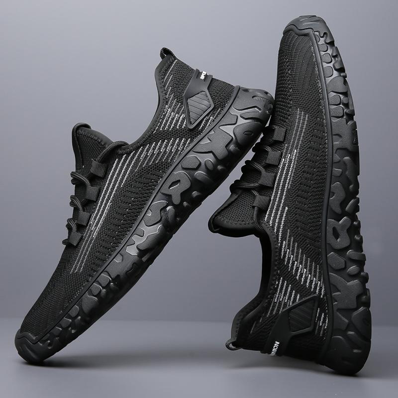 

Men s shoes 2024 new summer mesh breathable thin mesh shoes running soft sole casual sports mesh hollow trendy shoes 38