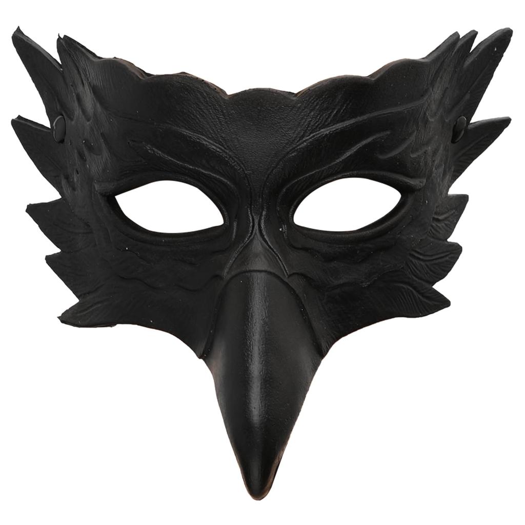 Halloween Krähenmaske Adler Vogel Halbgesichts-Maskerade Maske Tier Rabe Cosplay Kostüm Requisiten Erwachsene Frauen Männer