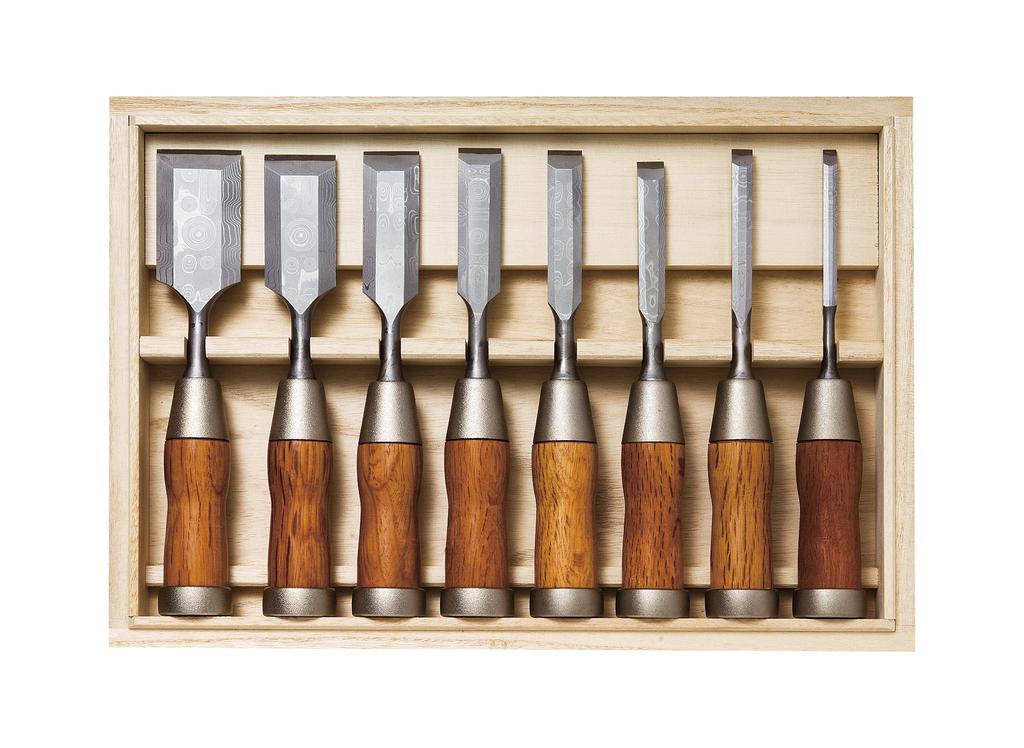 KAKURI Wood Chisel Set of 8