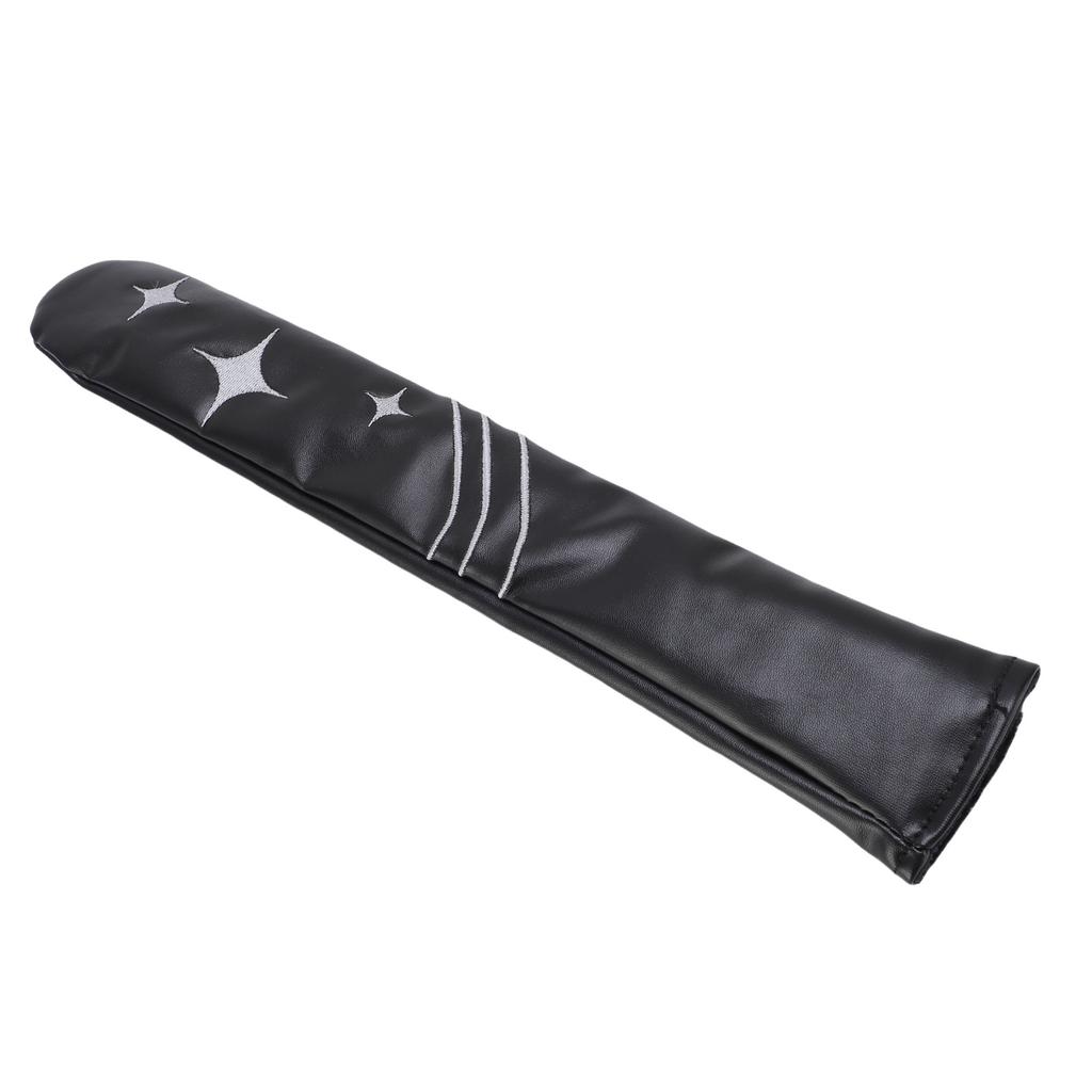 Alignment Stick Cover PU and Velvet Portable Alignment Rods Scratchproof Protector for Training Black