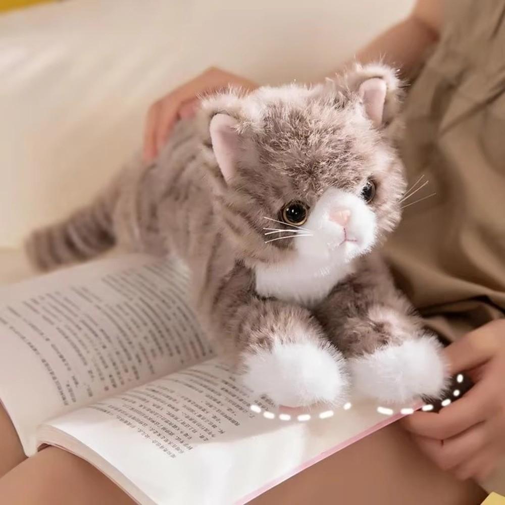 6 Colour Stuffed Plush Toy Lying Prone Simulation Cat Plush Doll Latest Cat Plush Toys Home Decor