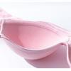 Love Embroidered Pattern Underwear Pink Sweet Women's Bra Thiin Ventilation Wireless  Small Chest Gathered Simple Casual Style