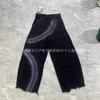 3D Digitaldruck Distressed Straight Leg Jeans Herren Damen Streetwear Locker Weit Denim Hose
