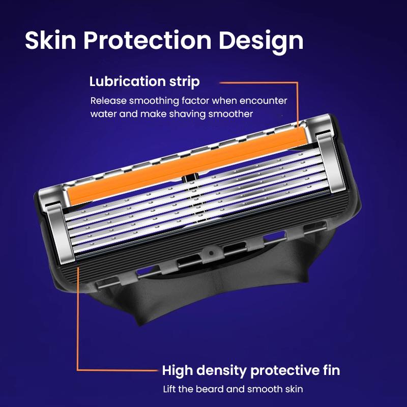 Gillette Fusion 5 Razor 1 Handle 4 Razor Heads 1 Stand