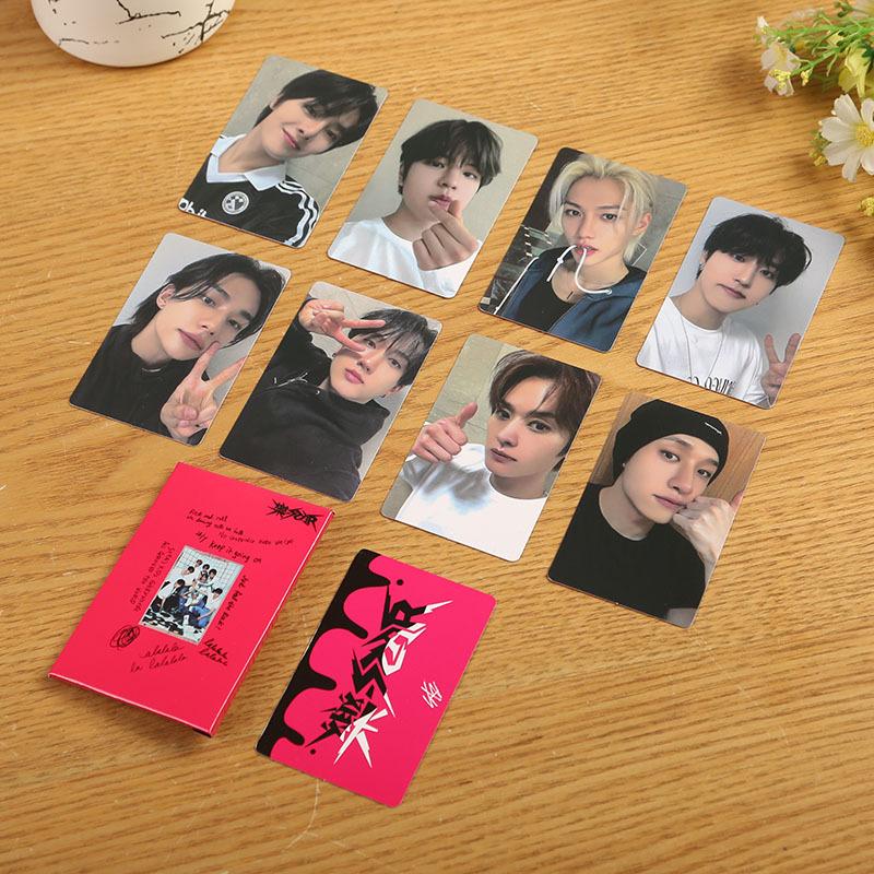 Skzoo Stray Kids Rock Star Album Same Style Photocards Hyunjin Han Idol Collectible Lomo Cards Fan Merch For Fans Collection Kid Friendly Entertaining