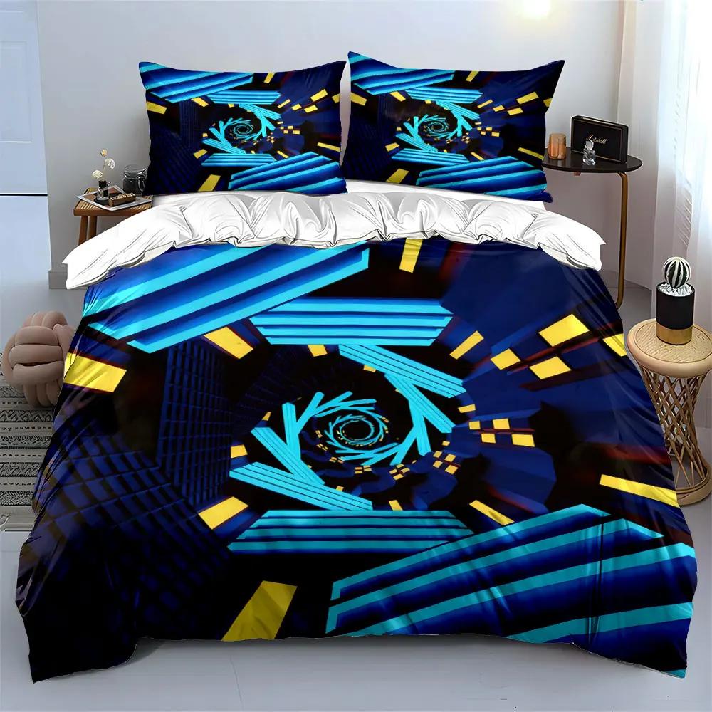 "Futuristic Decor Set for Room" Soft Comfortable Duvet Cover Bedding Set Included 1*Duvet Cover & 2*Pillowcases gift