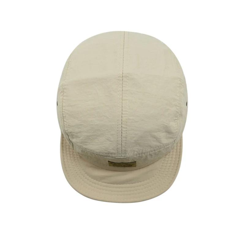 Japanische Schnelltrocknende Atmungsaktive Baseballkappe mit kurzem Schirm für Herren und Damen Faltbare Weiche Kappe Hip-Hop Kappe Buchstabenstickerei Weiche Schirmmütze