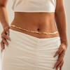 Hip Hop Ins Wind Metal Sequins Snake Bone Waist Chain Sexy Stacked Band Plain Chain Body Chain
