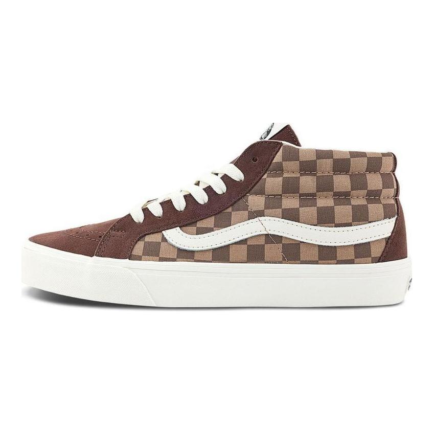 Vans SK8 Mid Top Skateboard Shoes Unisex Coffee Sneakers VN000XIIBS8