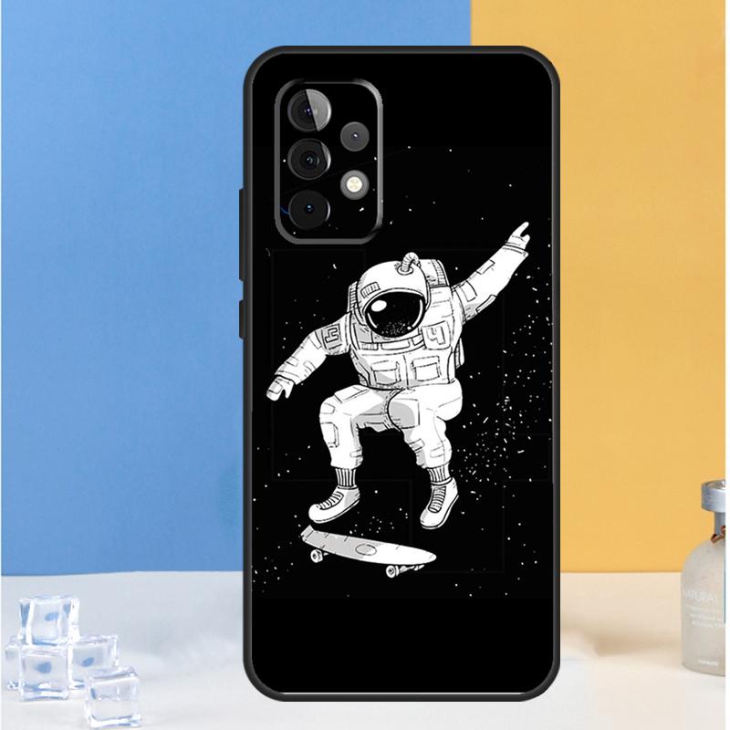Aesthetic Space Moon Astronaut For Samsung Galaxy A54 A34 A14 A13 A33 A53 A36 A05 A06 A16 A32 A52 A55 A35 A15 A56 A26 Case