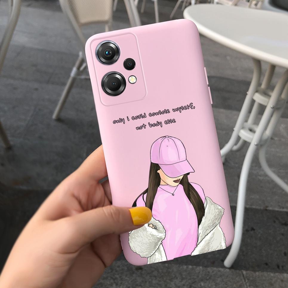 For One Plus Nord CE 2 Lite Phone Case Soft Matte Silcione TPU Back Cover For OnePlus Nord CE2 Lite 5G Mobile Coques Flower Capa