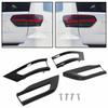 4pcs Gloss Black Tail Light Cover Trim Bezel Kit for Jeep Grand Cherokee 2014+