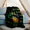 1PC Custom Name American Flag Paw Print outdooor Flannel blankets Patterns Throw Blanket All-Season Soft Gift for Couch, Bed, Camping gifts