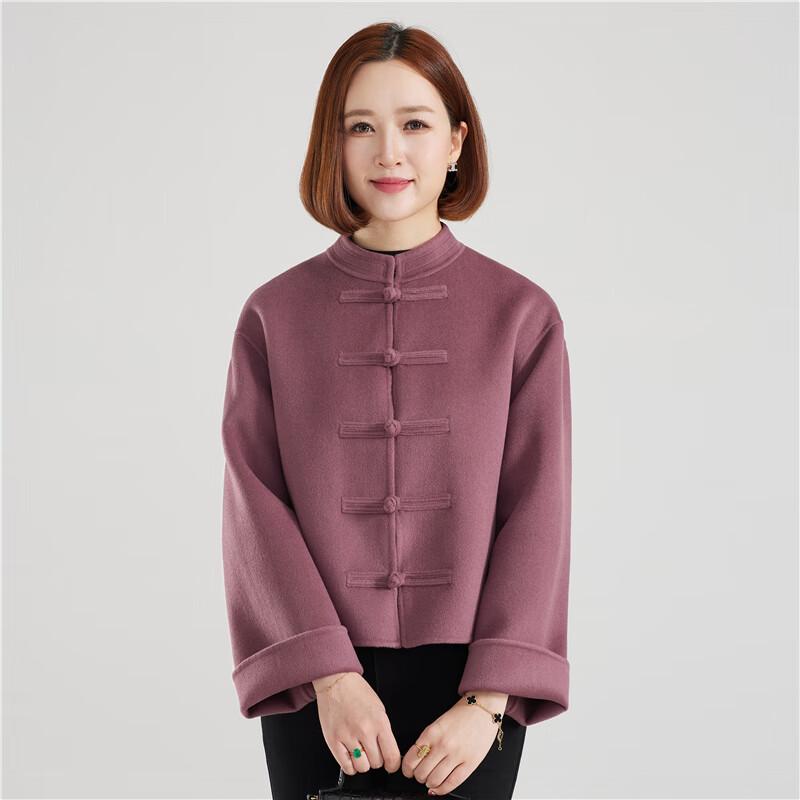 Women's 100% Wool Double-Faced Short Coat