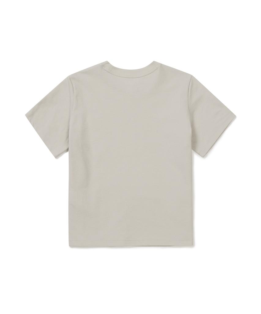 SNOWPEAK APPAREL Sorona Women'S Semi-Crop Short Sleeve T-Shirt (S26Mwfts05) Sand Beige