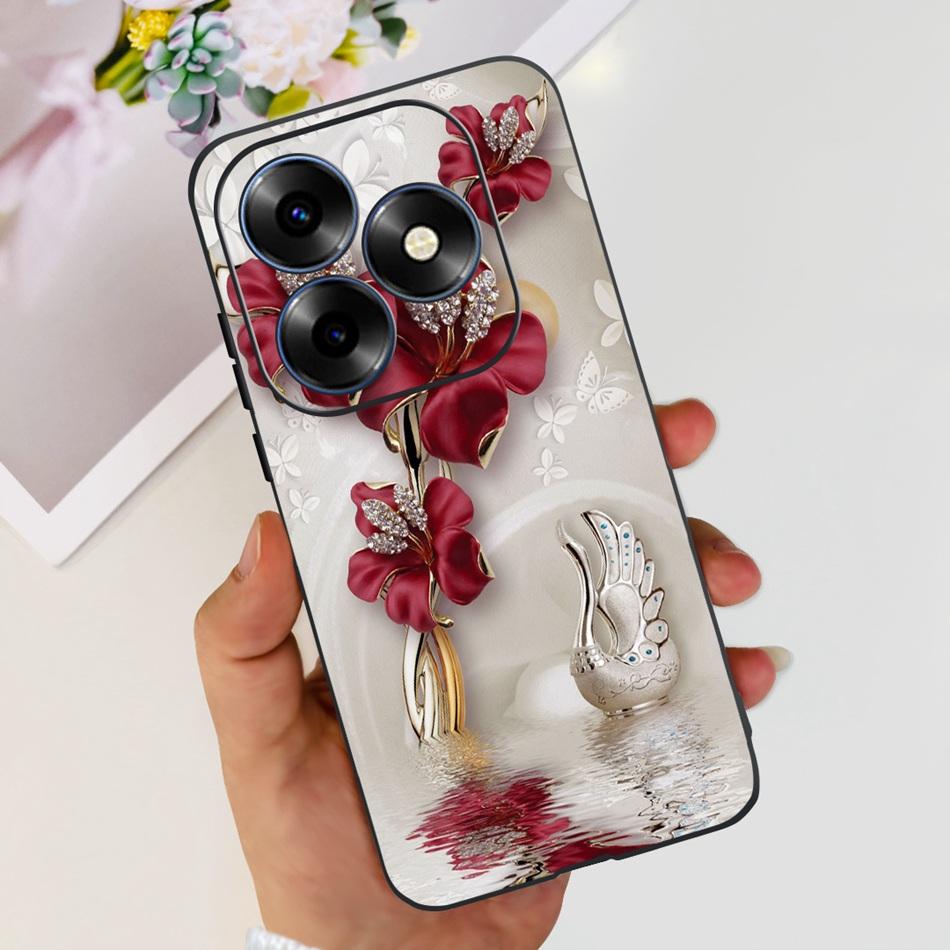For Itel S23 Plus S681LN case itel S23 S665L Fashion Elegant Painted Soft Silicone TPU Phone Back Cover For Itel S23+ S23Plus