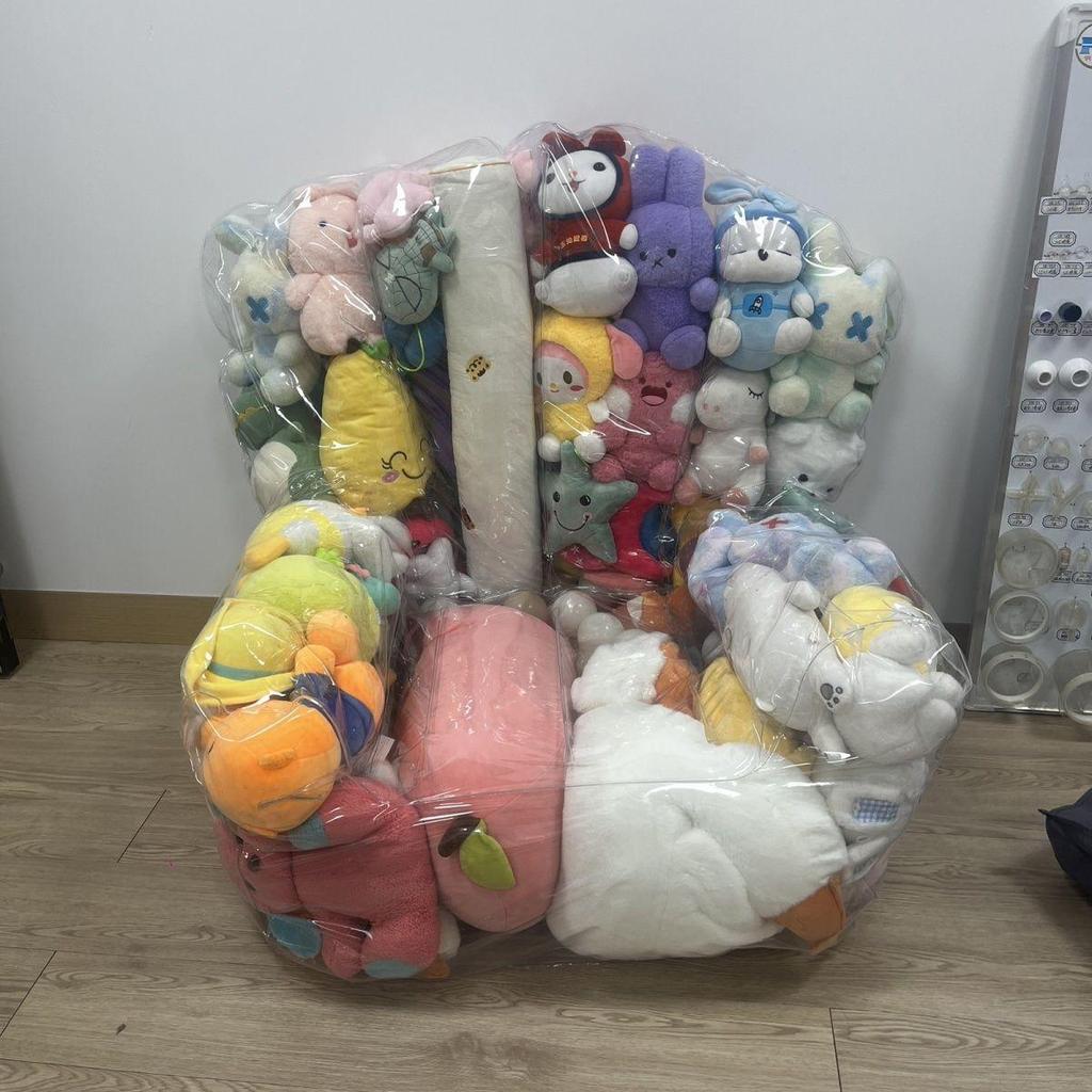 Canapea gonflabilă transparentă din PVC pentru depozitarea păpușilor