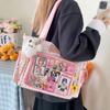New Y2K Cute Star Comic Ita Bag Women's Fashion Shoulder Bags Lolita Girl Transparent Tote Bag DIY Display Crossbody Bag Handbag