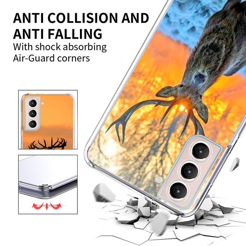 Deer Hunting Camo Phone Case For Galaxy A14 A24 A34 A54 Samsung A02S A12 A22 A32 A42 A52 A72 A13 A33 A53 5G A03 A03S A23 A73 A20