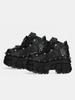 2025 New Punk Style Women Shoes Lace-up Heel Height 10CM Platform Shoes Woman Metal Decor Woman Sneakers Gothic Ankle Rock Boots
