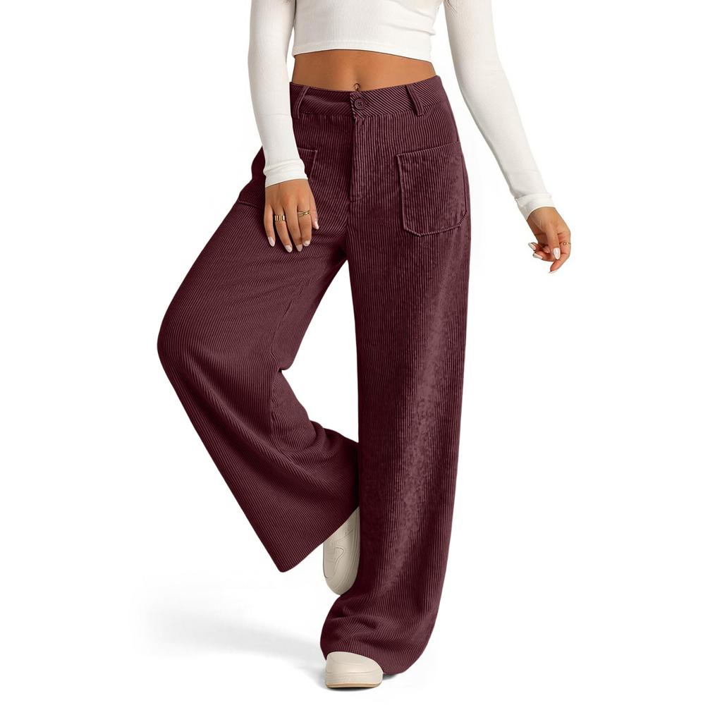 Women's Loose Wide Leg Casual Pants Straight Leg Comfortable Pants for Everyday Wear