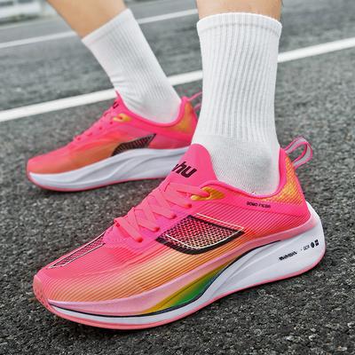 New Lace-up Sports Shoes for Male Students Casual Mesh Soft Sole Lightweight Breathable Shock Absorbing Running Shoes