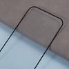For iPhone 15 Pro 9D Full Glue Anti-scratch Screen Protector Full Coverage Silk Print Tempered Glass Film