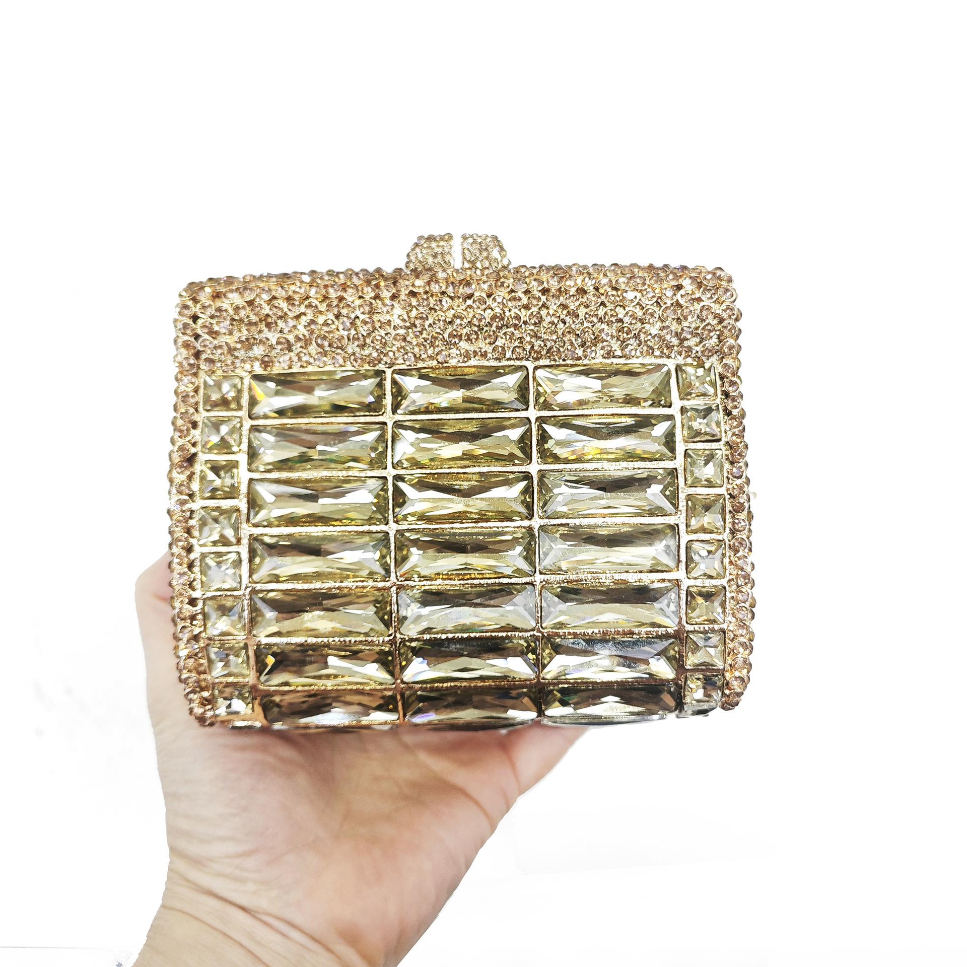 

New Diamond Dinner Bag Glass Rhinestone Banquet Rhinestone clutch purse