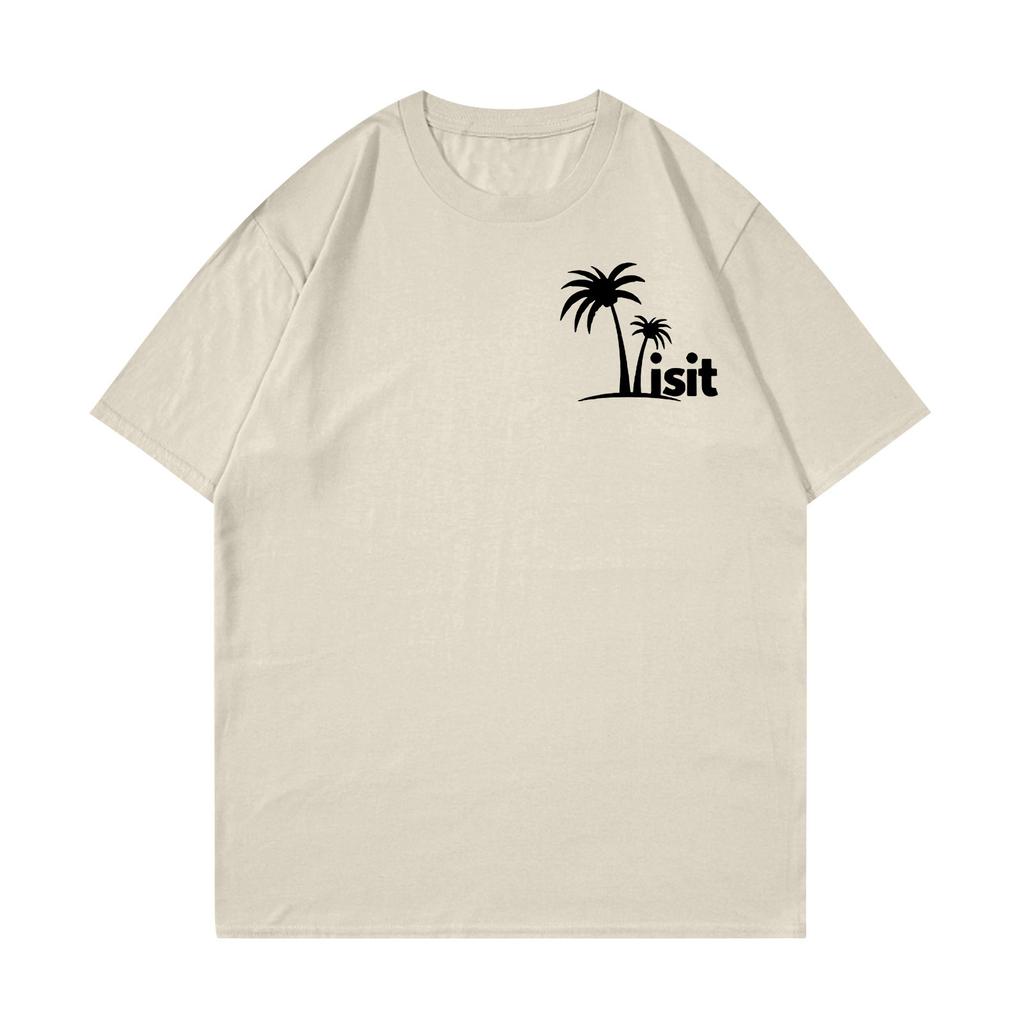 Unisex T-shirt Casual Loose Top Comfortable Round Neck T-shirt