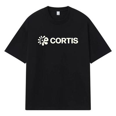 2026 Cortis Print Street Trend Y2k Harajuku Streetwear 100% Cotton T Shirt Casual Oversized Summer Men T-shirt