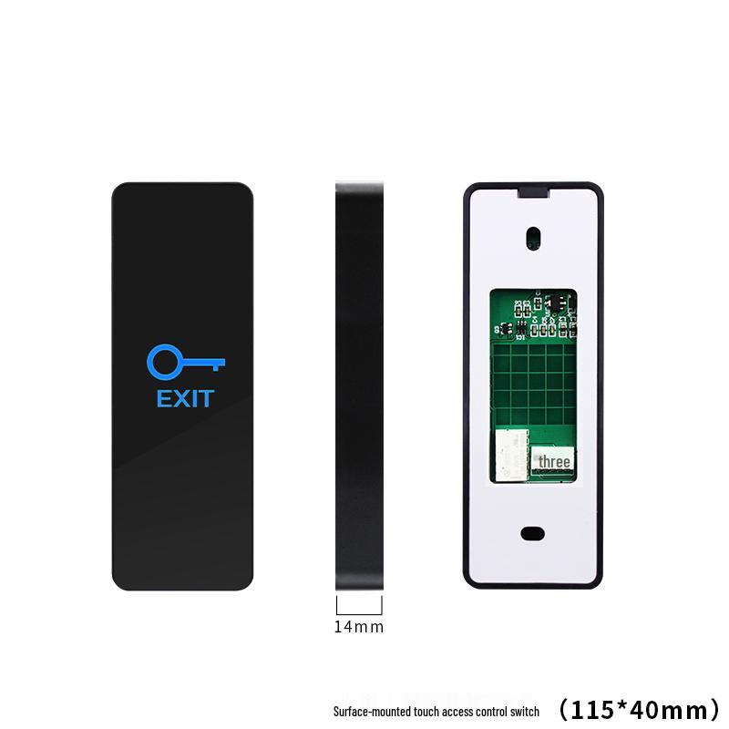 Touch Access Switch: Auto-Reset Narrow Door Open Button, 86-Type Surface Mount Panel