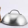 Stainless Steel Pot Lid with Handle Heat Concentration for Even Cooking Cheese Melting Dome Splatter Guard Griddle Accessory