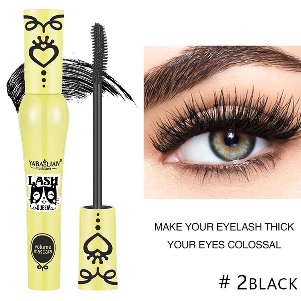 Dense Waterproof and Sweat-proof Mascara, Waterproof, Slender and Long-lasting Curling, Non-smudging Mascara