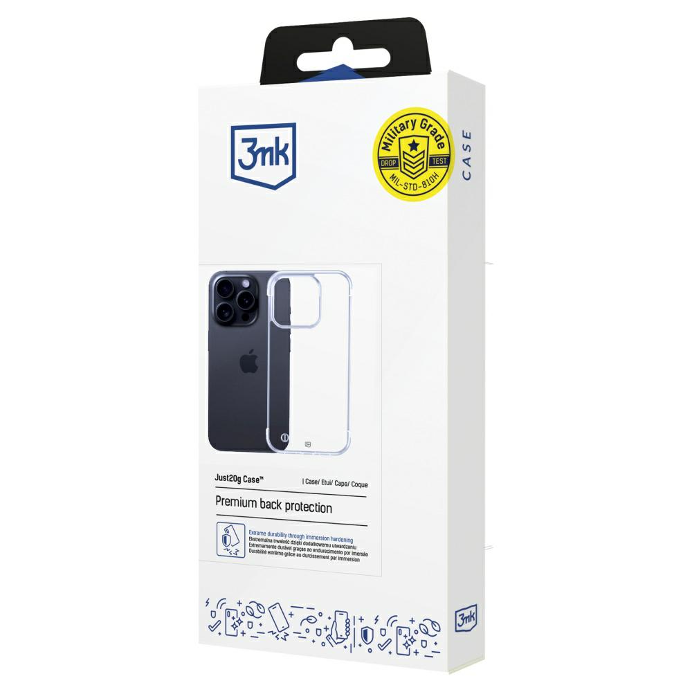 Etui 3Mk Just20G Clear Case Do Iphone 15 Pro Max, Przezroczyste