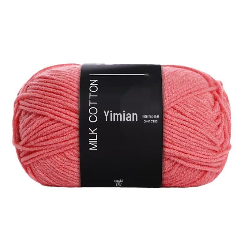 4-Ply Yimian Medium-Fine Milk Cotton Baby Yarn for Hand-Knitted DIY Projects