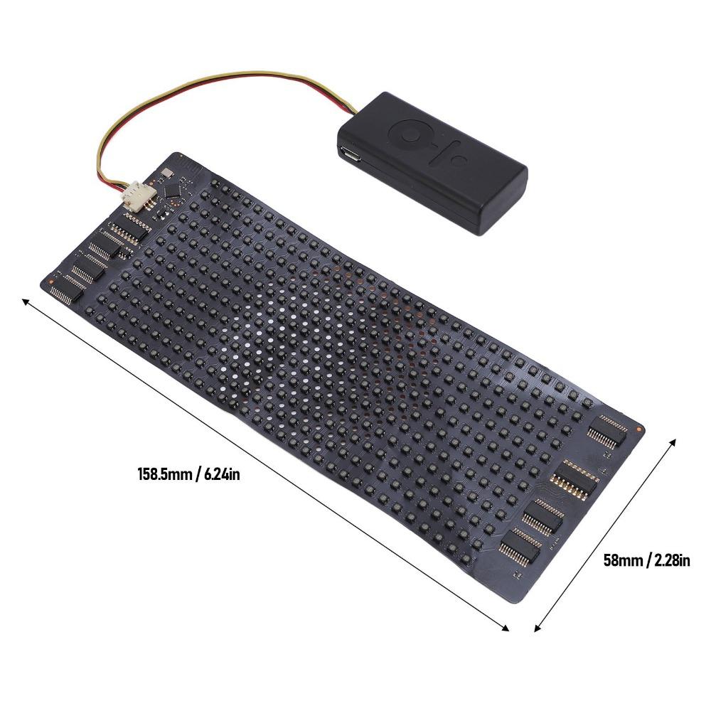 RGB LED Beads Flexible LED Display HD Full Color LED Screen Programmable LED Sign  Glasses